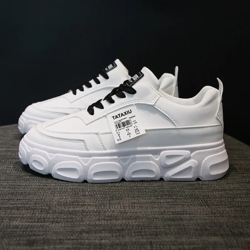 Женские белые кроссовки на платформе INS Ulzzang модные теннисные Спортивные