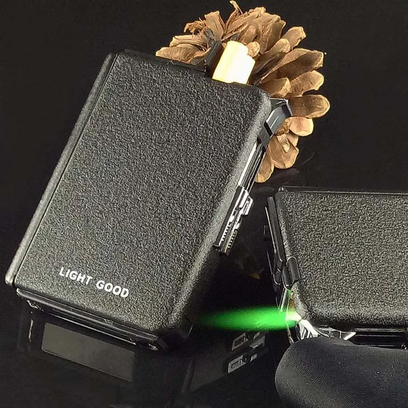 Чехол для сигарет автоматическая зажигалка Бутановая ветрозащитная