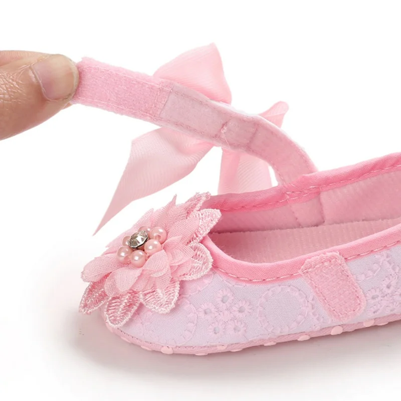 

Baby Girl Shoes Toddler Girl Soft Flowers Soft Soled Footwear Shallow Newborn Baby for Autumn Spring Baby shoes Girls 12