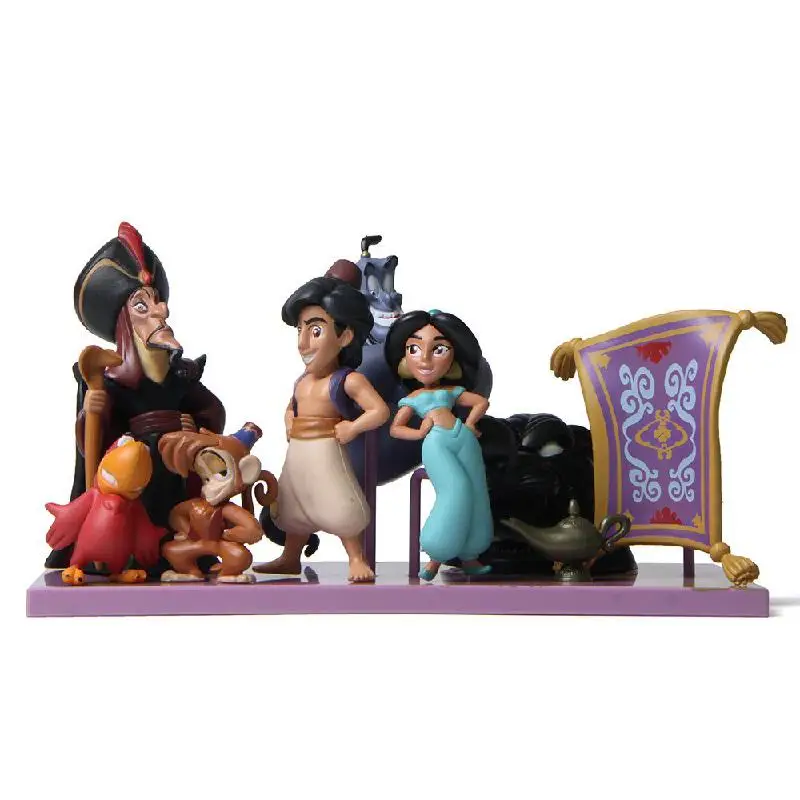 Аниме Disney Аладдин лампа Жасмин Принцесса зло обезьяна Тигр попугай Джафар кукла