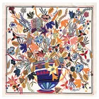 Новый бренд хиджаб шаль 100% саржевый шелковый шарф цветной скетч растительный цветочный горшок 130 см квадратные шарфы платок с принтом женский головной платок