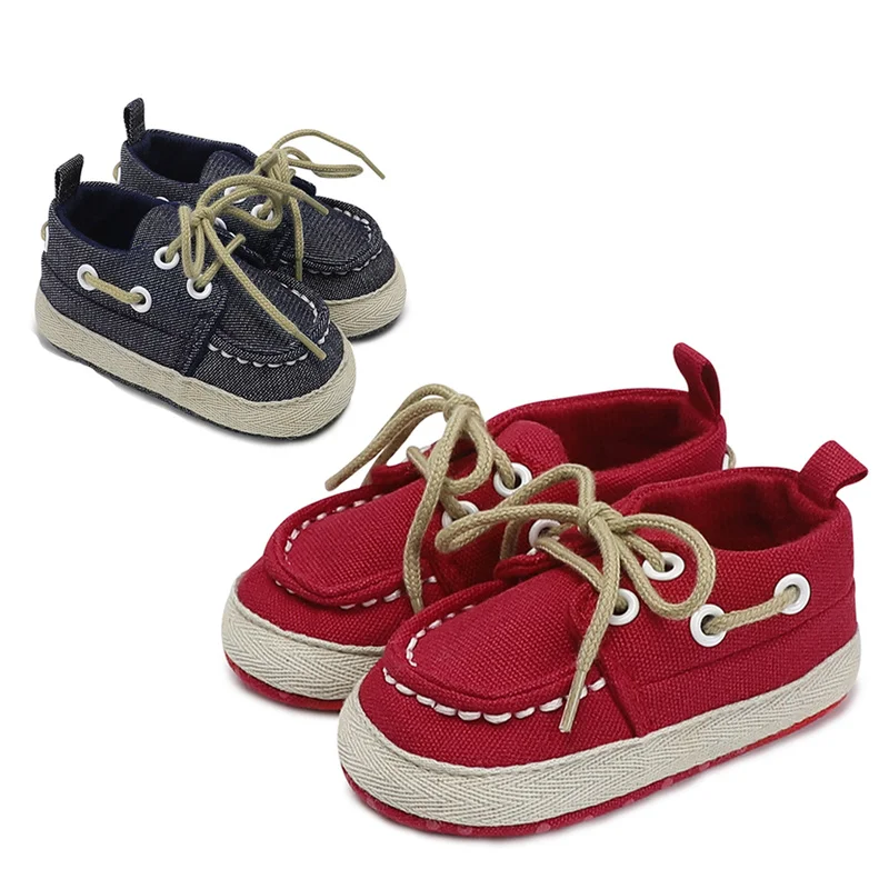 Обувь для маленьких мальчиков и девочек Кроссовки Парусиновая подошва Мягкая