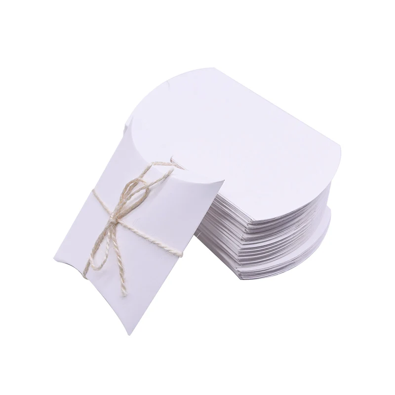 

Paper Box 9 x 6cm Paper Gift Candy Box for Wedding Birthday Party Cookies Favors Wrapping Christmas Biscuits Packaging Bag Boxes