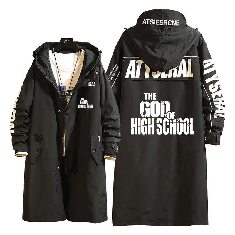 Толстовка с капюшоном для косплея Цзинь МО ри Длинная ветровка принтом Бога