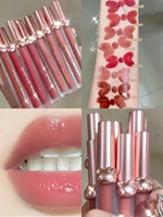spring summer lip gloss women beauty cosmetic velvet matte mirror surface lip glaze moisturizing hydrating lip tint lip makeup