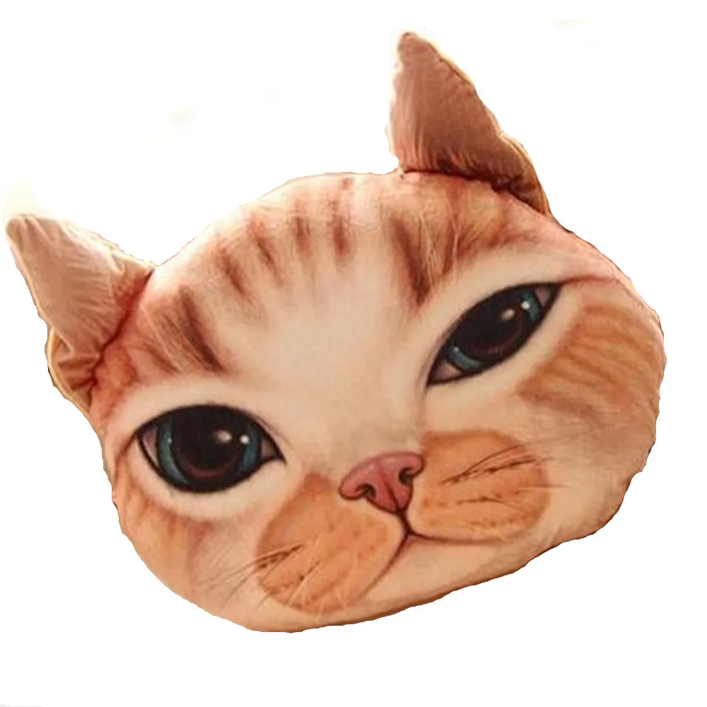 2020 Модная креативная подушка для людей с Мяу и звездами 35x29 см в форме милой кошки