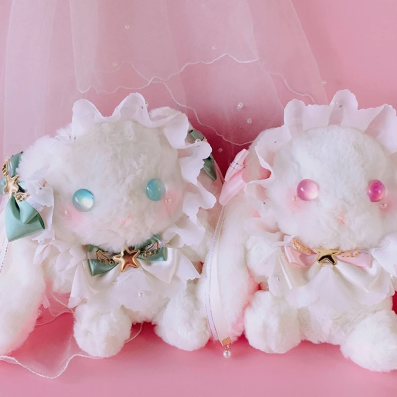 

Bunny Bag Doll Girl Cute Cartoon Bag Fashion Kawaii Toddler Kid Kawaii Girls Cute Smile Bunny Soft Plush Doll Lolita