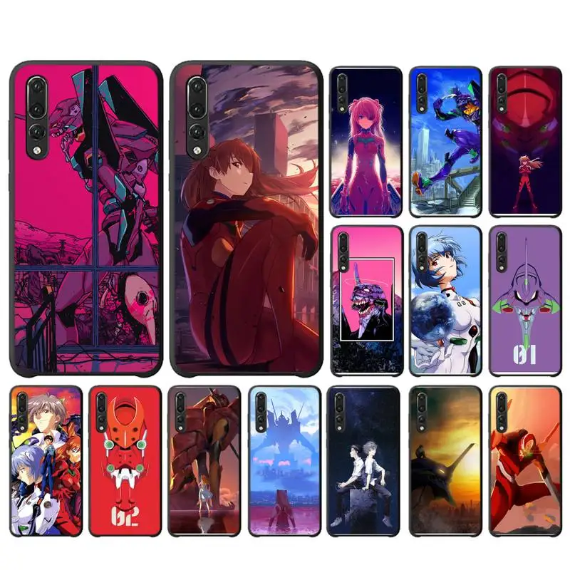 

YNDFCNB Evangelion Phone Case For Huawei Y6 2018 Y7prime2019 funda case for Y9 2019 Capa