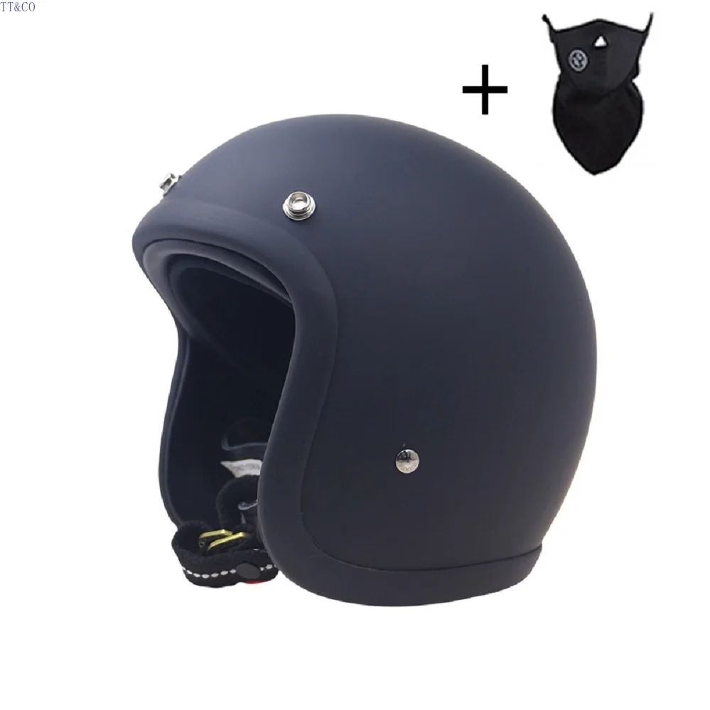 

TT&CO 500TX Vintage Half Helmet Japanese Lightweight Glass Fiber Open Face Motorcycle Helmets Retro Scooter Motorbike Jet Casco