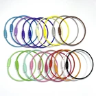 Брелок для ключей, переливающийся держатель из нержавеющей стали, 10 шт.