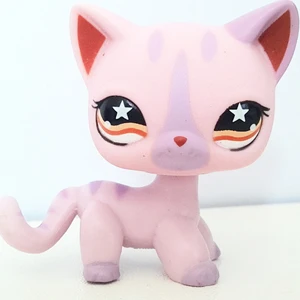 933 pet shop lps лпс пет шоп игрушки кошка немного короткие волосы стоял серый#5#391 черный#336 старые оригинальные игрушки котенок детей Рождество подарок коллекция - Цвет: 933
