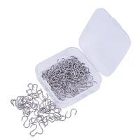 xuqian high quality 150pcs with mini connectors s shaped wire hook with storage box for diy crafts hanging jewelry a0007