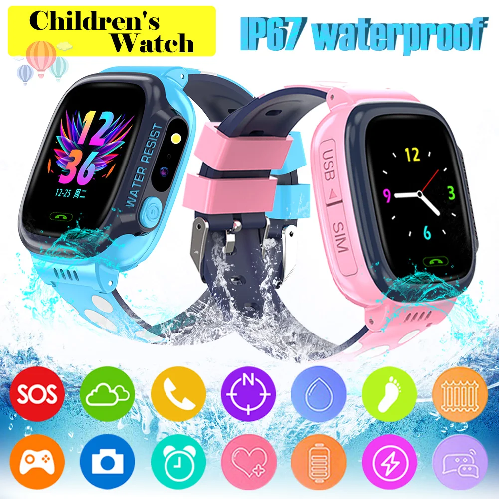Детские умные часы с сенсорным экраном позиционирование SOS одной кнопкой помощь