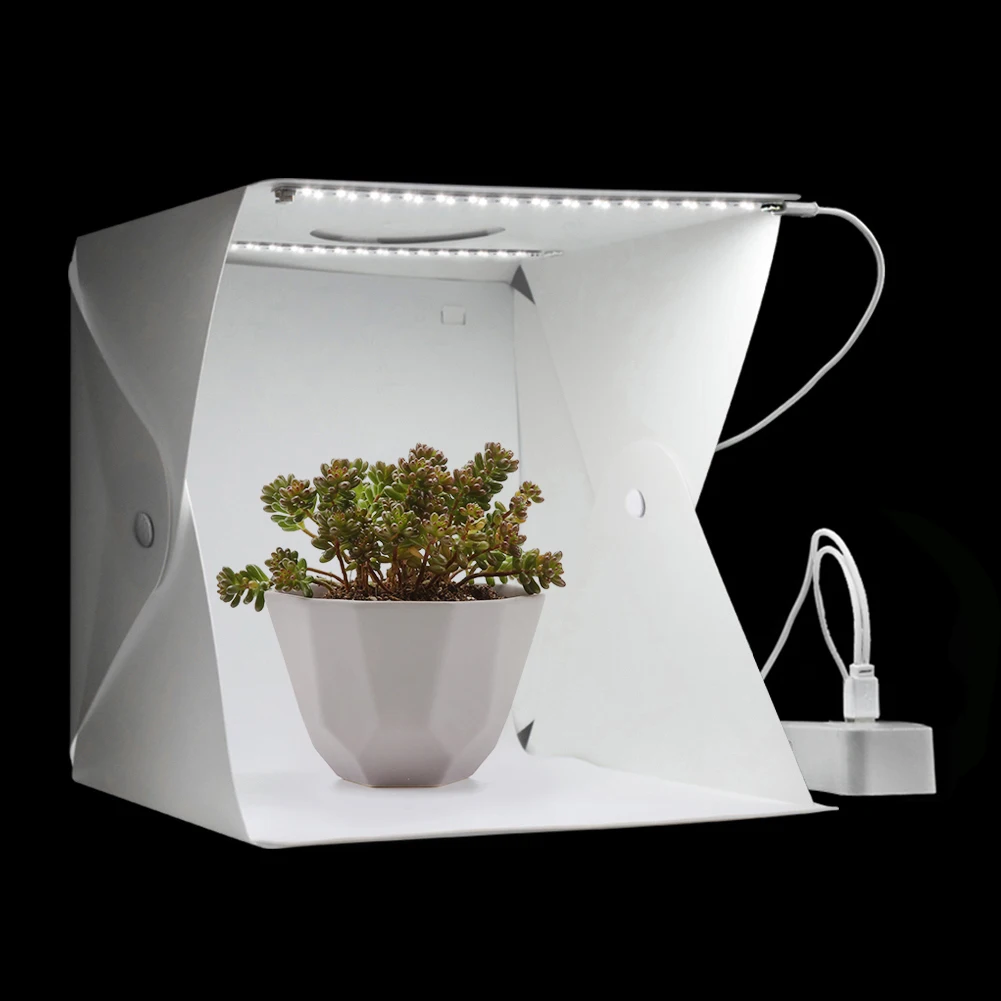 

Складной мини-светильник тбокс для фотостудии, 6 цветов, 2 светодиодных панели