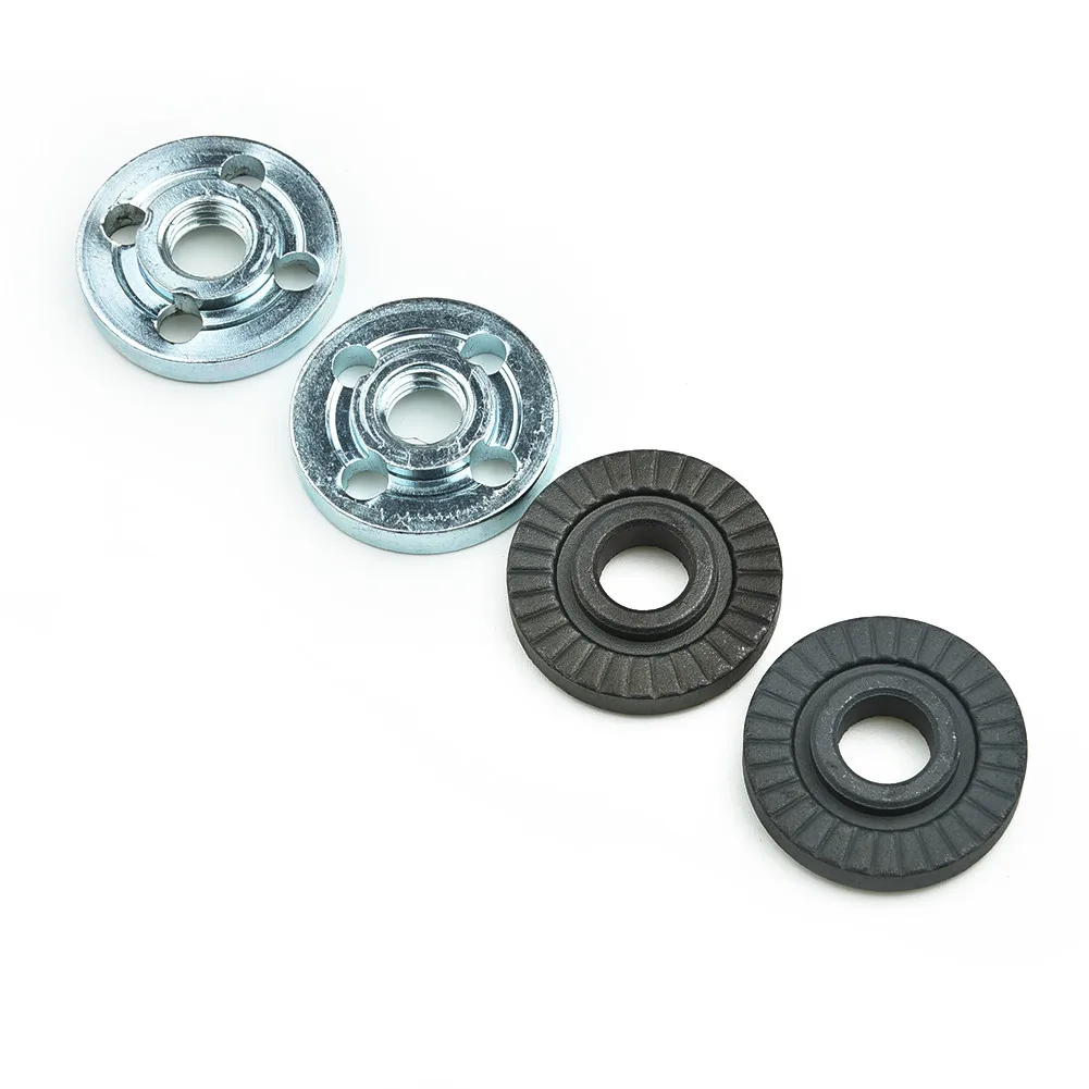 

4pcs Angle Grinder Replacement Part Plate Angle Grinder Flange Silver&Black Fittiings Workshop 30mm Grinding