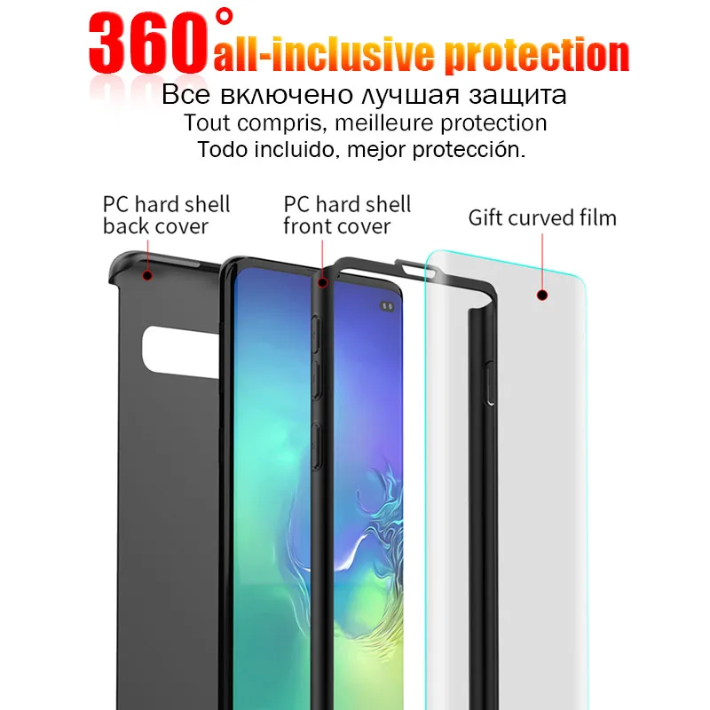 360 чехол для samsung Galaxy A50 A70 A10 A20 A30 A40 A60 A7 Примечание 10 pro M10 M20 M30 S6 S7 край S8 S9 S10E S10 плюс Чехол