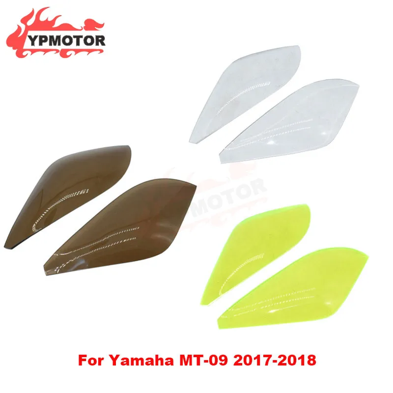 

MT-09 17-18 Спорт велосипед акриловая передняя фара экранная Защитная крышка на объектив Крышка щит для Yamaha MT09 FZ-09 FZ09 2017-2018