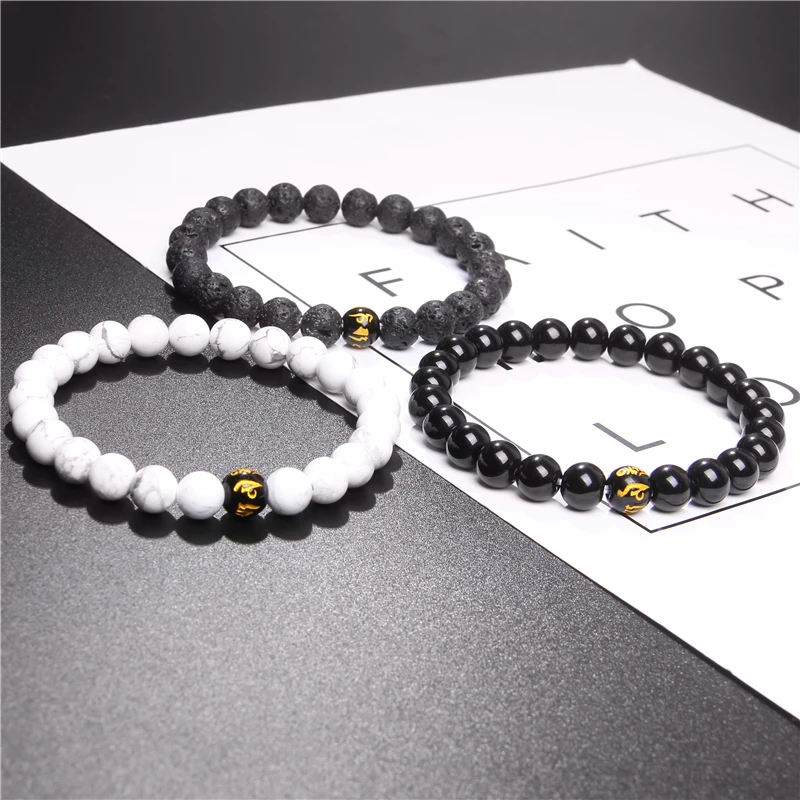 Древний Традиционный девиз браслеты из нержавеющей стали для мужчин натуральный