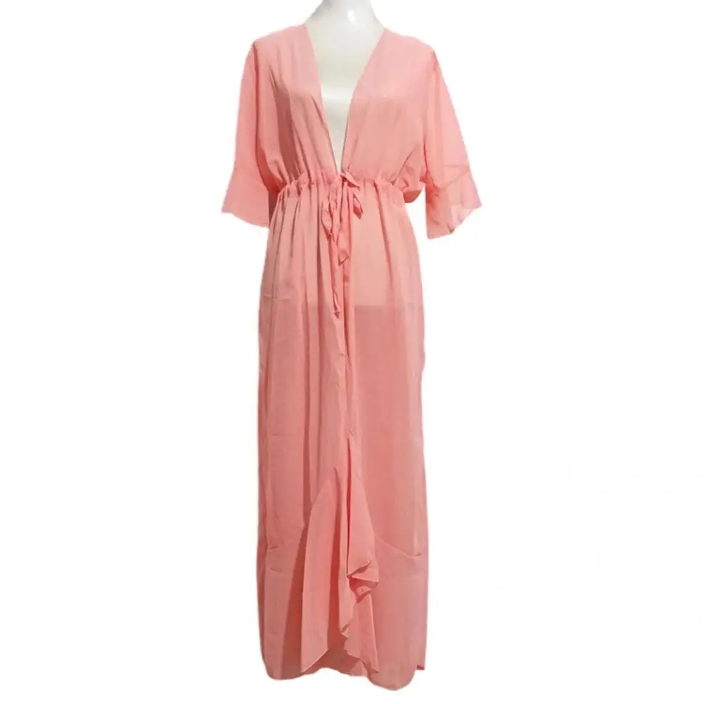

Beach Wear Fashion Open Front Bikini Cover Up Comfy Beach Cardigan Long for Summer
