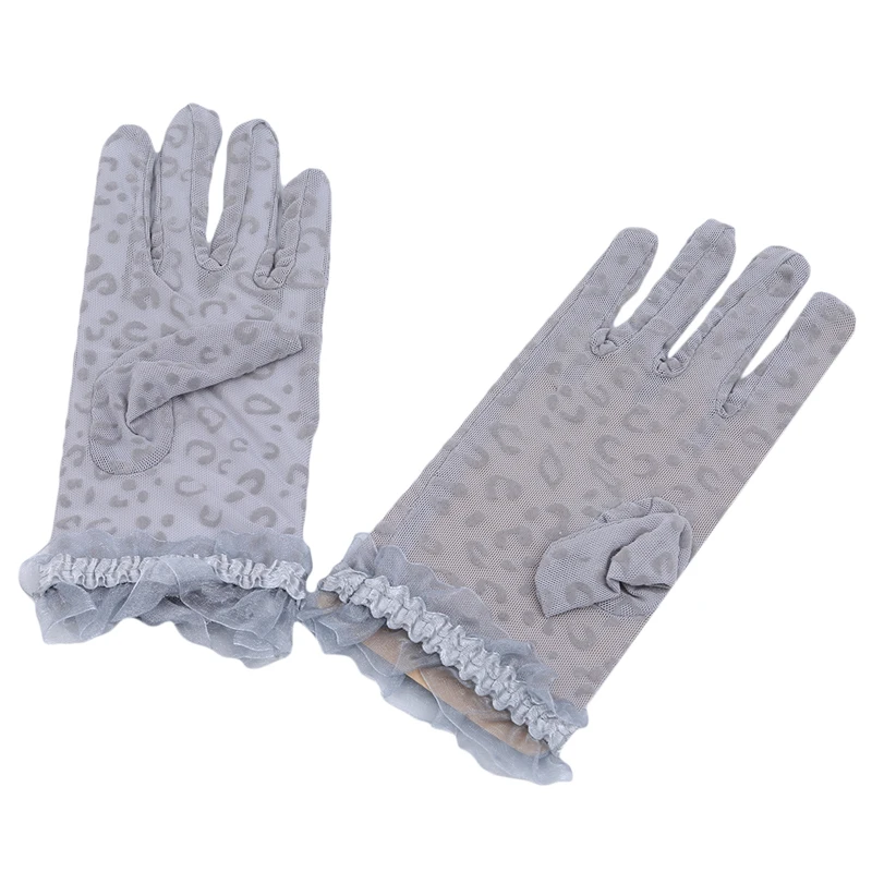 Summer/Autumn Lady Sunscreen Golves Women Sun Protection Glove Fashion Beautiful Women's Summer UV-Proof Driving Lace Gloves