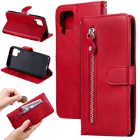 leather zipper flip phone case huawei y9 y7 y6 y5 prime pro 2019 2018 nova 7i 6se 5i 4e 3e magnetic wallet case cover