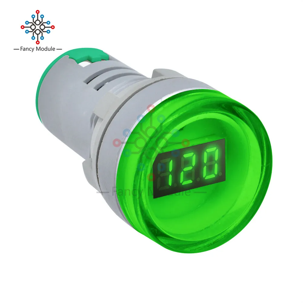 Diymore 5 цветов 22 мм квадратная панель AC 20-500 V/Круглая Панель 60-500V Мини светодиодный