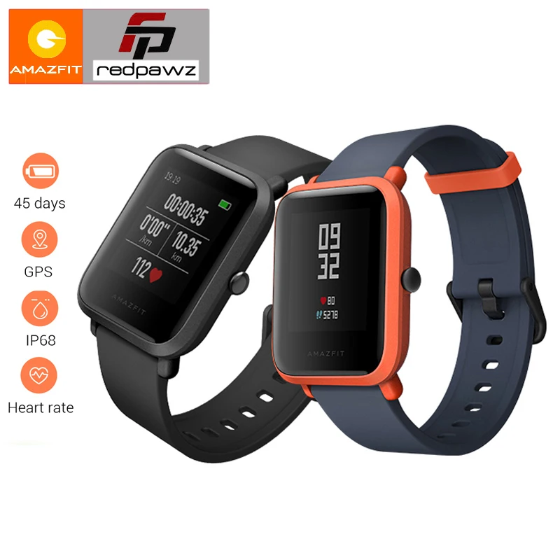 [Английская версия] HUAMI Amazfit Youth Смарт часы Bip BIT PACE Lite 32g Ультра легкий экран 1 28