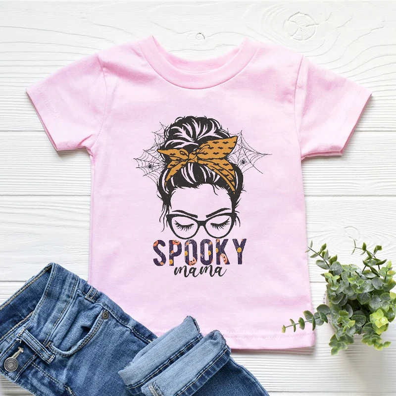 Camiseta de Halloween para ni&ntilde;o y ni&ntilde;a, camisa de manga corta con dise&ntilde;o de calabaza Vintage, divertida, de Trick Treat, 2022-5
