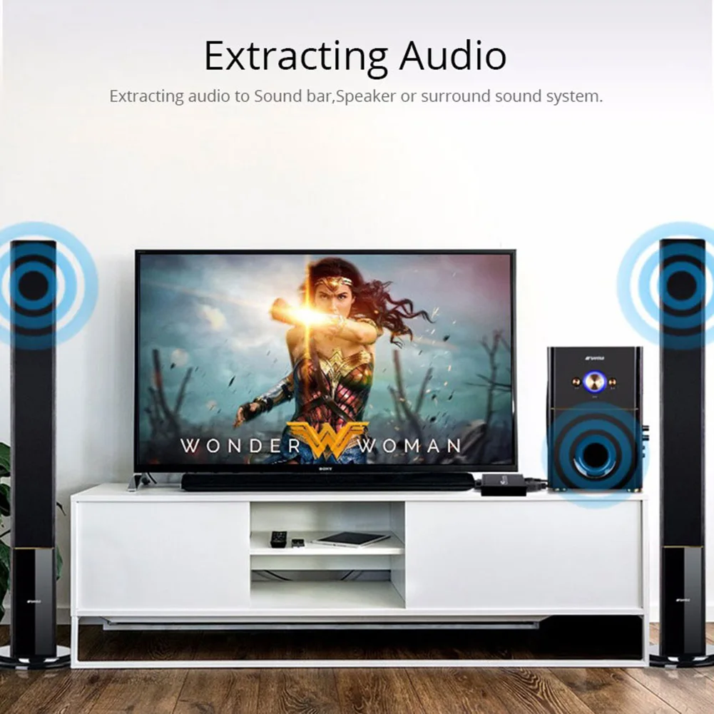 Адаптер для видео и аудио SCART в HDMI конвертер адаптер питания преобразователь