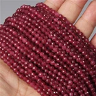 Бусины Из Натурального Красного нефрита, граненые бусины из нефрита, свободные бусины-разделители для изготовления ювелирных изделий, браслетов, ожерелий, женские бусины, оптовая продажа