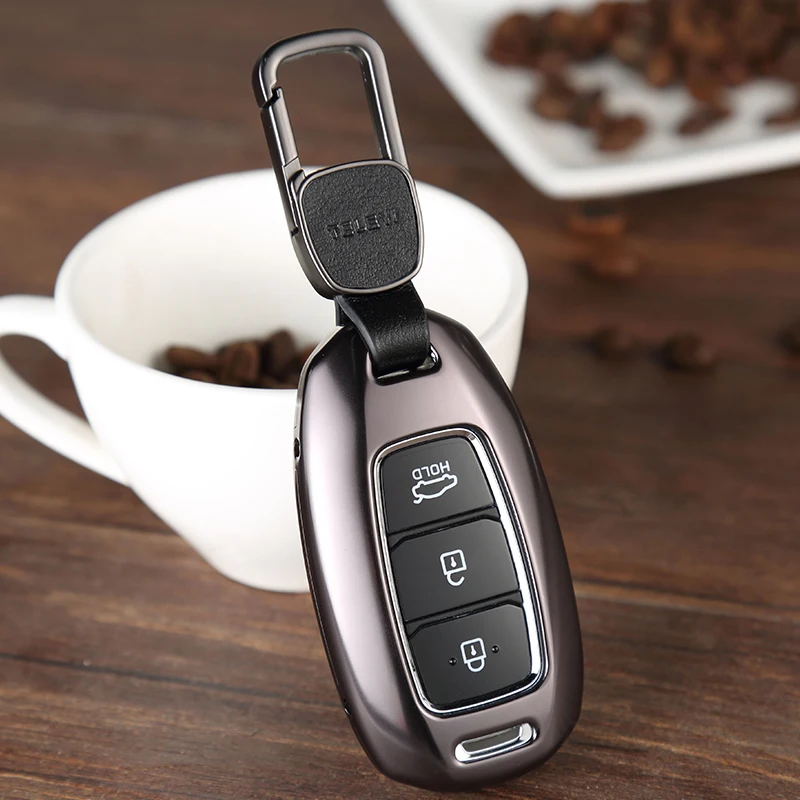 Чехол для автомобильного ключа из алюминиевого сплава чехол Hyundai i30 Solaris Azera greatig