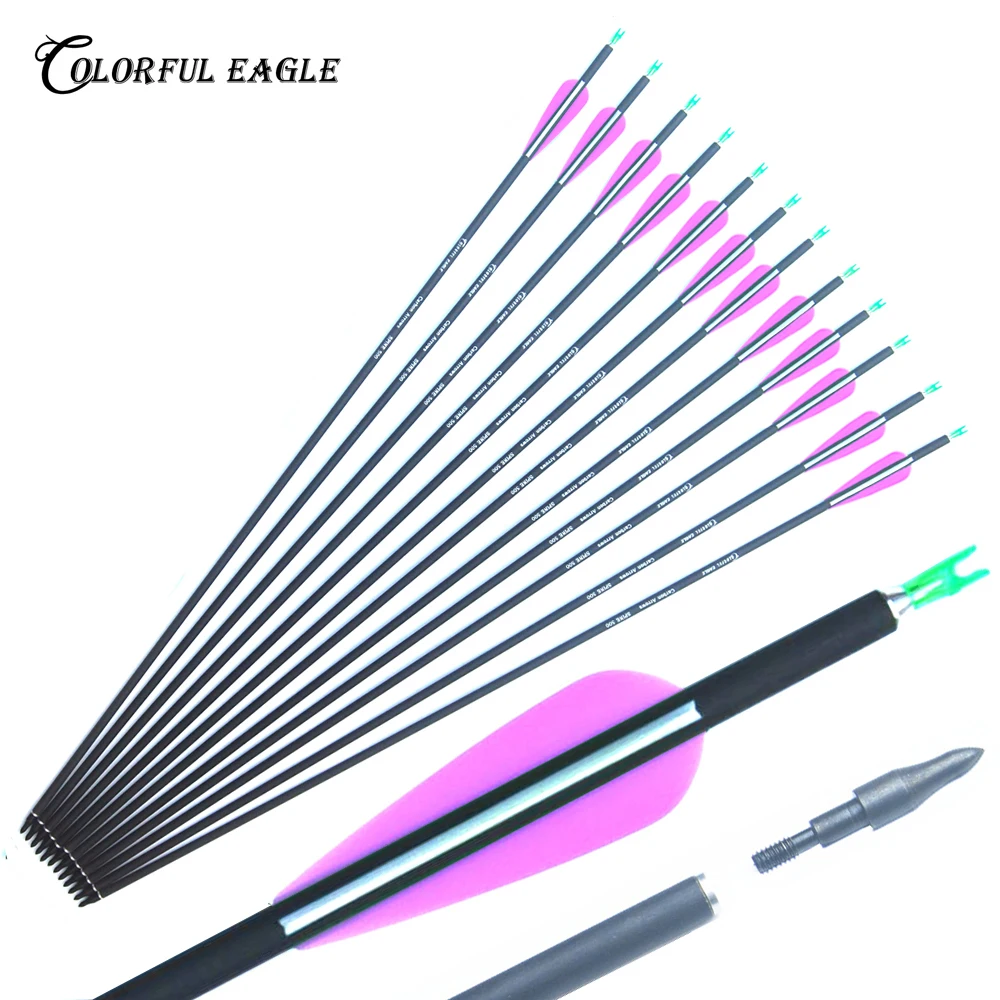 Стрелы из углеродного волокна для стрельбы лука и охоты 28/30/31 дюйм | Спорт