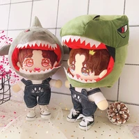 toy clothes doll dress up clothes puppet wear doll wear dinosaur hat shark hat suspender pants 20cm christmas gifts