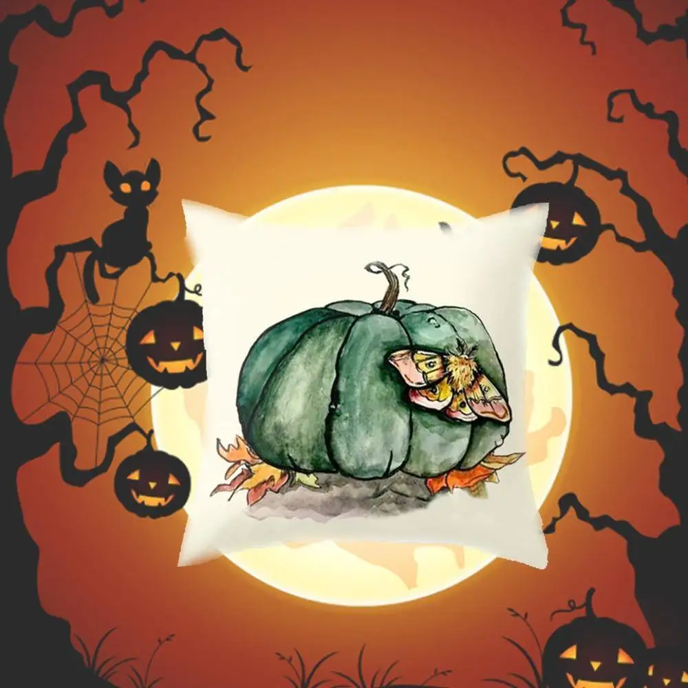 Осень Хэллоуин Подушка с изображением тыквы чехол Талия бросок подушки Чехол