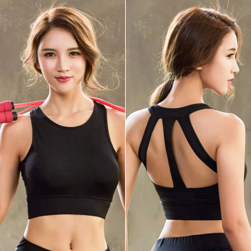 Бесшовный спортивный бюстгальтер топы для спортивного зала женский йоги фитнеса