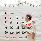 2020 для малышей на рост веху Одеяло требования фон Полотенца с функцией памяти следа, ковер фон из ткани для фотосъемки