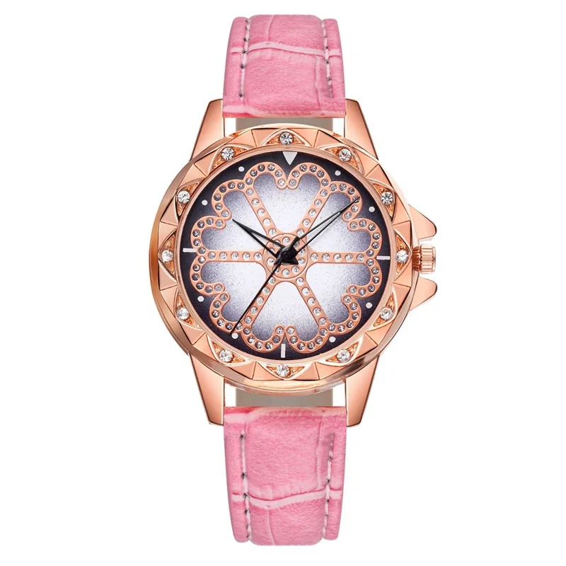 

2021 spring new fashion, leisure and creative wish, the time comes to run ladies quartz watch diamond belt watch ladies gift