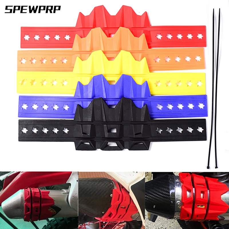 5 цветов мотоциклетный глушитель SPEWPRP/круглая овальная задняя крышка для