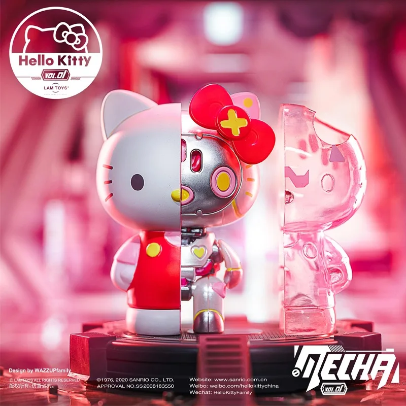 Hello Kitty искусственная фигурка игрушки Sanrio KT Cat полумеханическая коллекционные