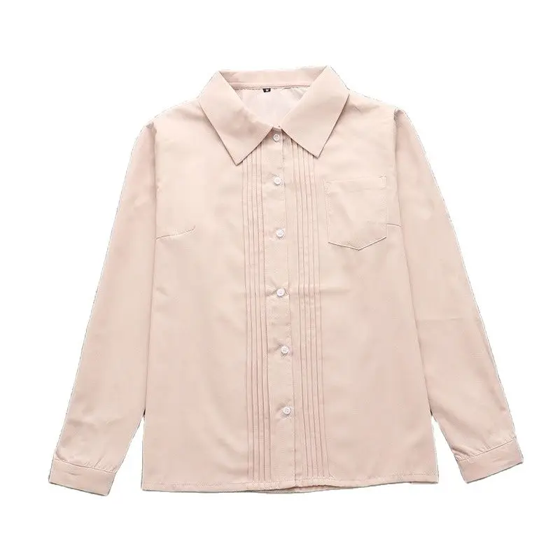 

Новинка лета 2021, стильная однобортная женская рубашка JK с отложным воротником, рубашка с длинным рукавом, женские шифоновые топы с длинным р...