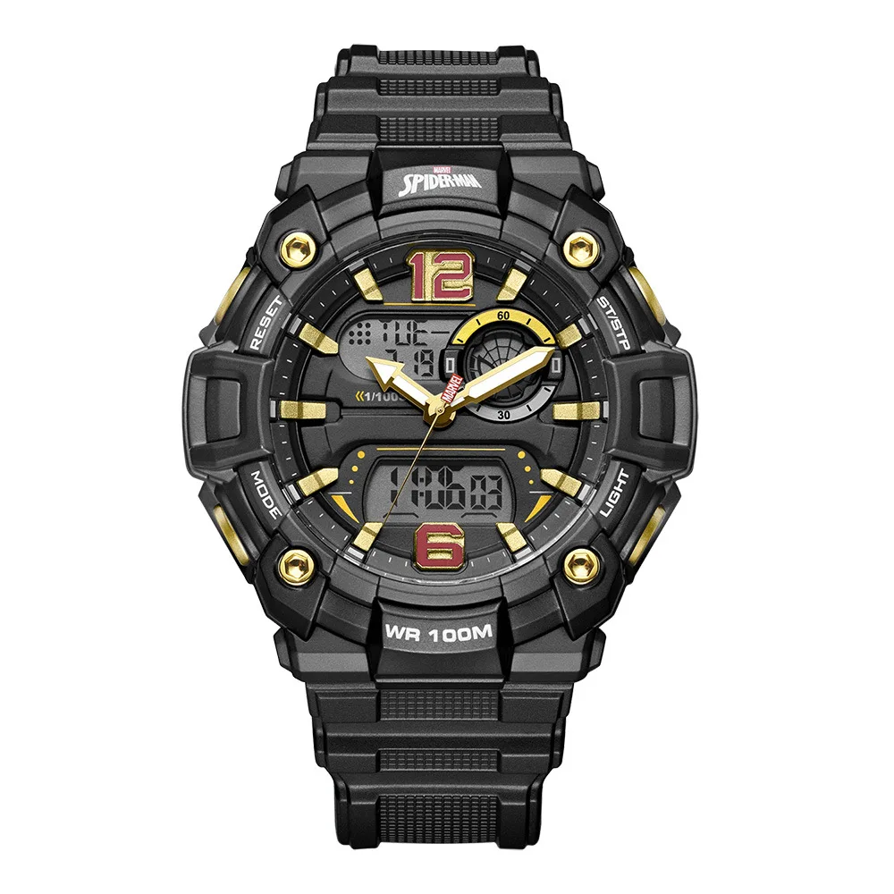 

Disney Marvel Spider-Man Watch 100 M Waterproof Men's Sport Watch New Trendy Unique Electronic Watch