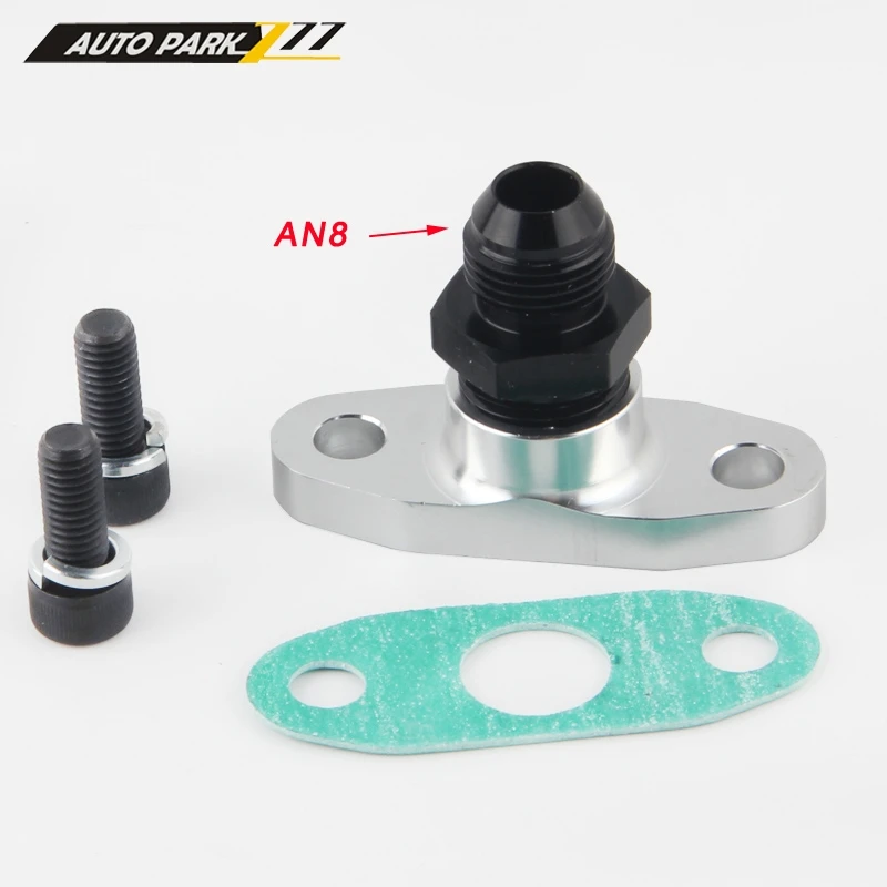 1/2 NPT Женский Алюминиевый Масляный слив турбо фланец T3 T4 T04 GT40 GT55 1/2NPT до 8AN клеш