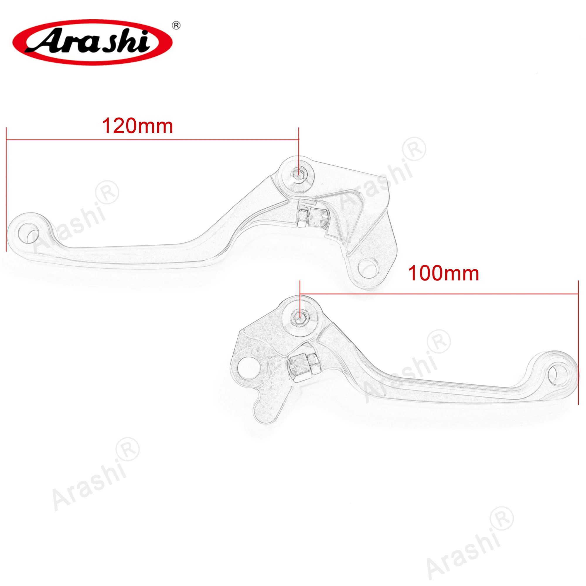 Arashi 2 шт. ЧПУ Рычаги тормозной муфты для KAWASAKI KXF250 2005 - 2012 внедорожный велосипед