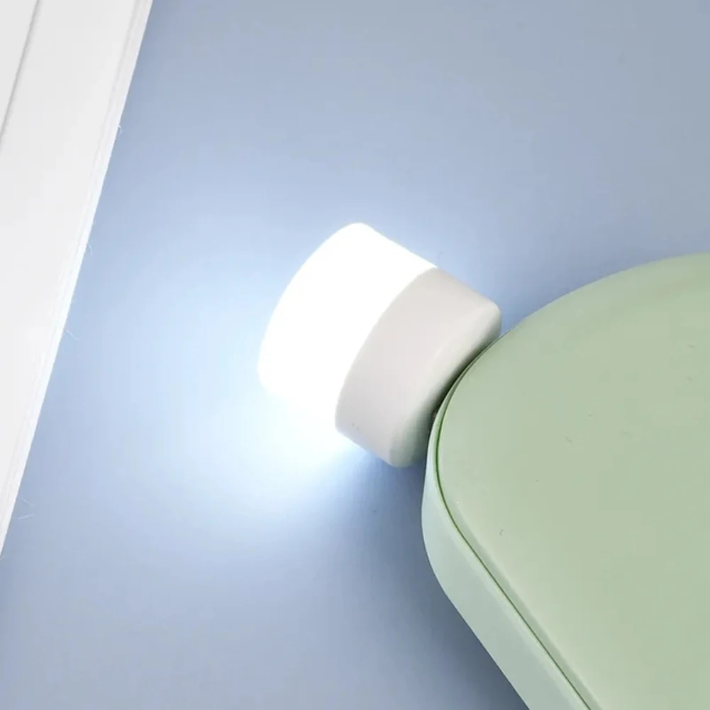

6pcs Round Dormitory Computer USB Plug Book Lamp LED Night Light Bedroom Small USB LED Eye Protection Lamp Small Table Lamp