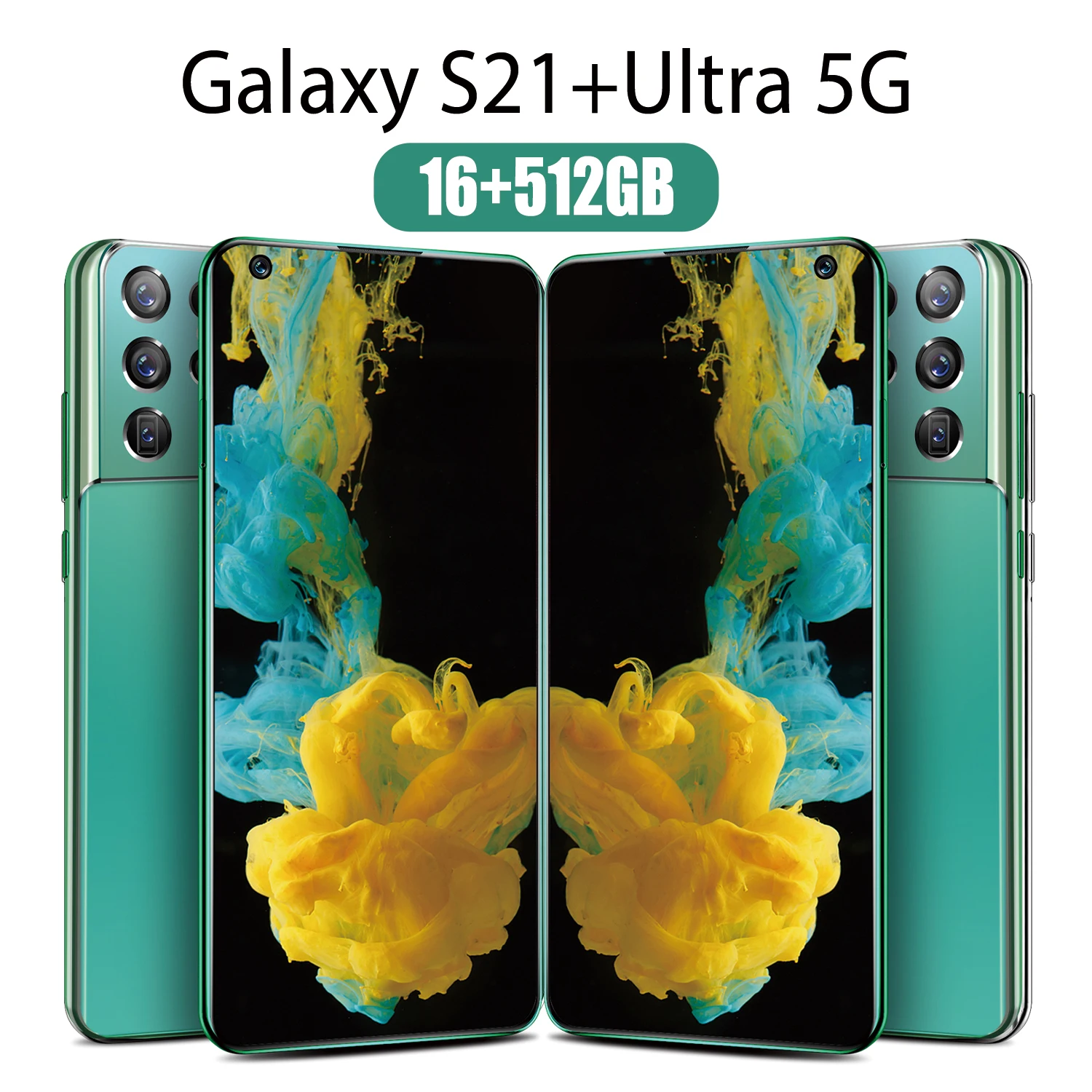 

New 7.3inch Galxy S21 Ultra 16 GB 512 GB 24MP+48MP 5g Cellphones Smartphones Android 10 6800mAh 10Core Really Telephone MTK6889