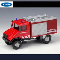 welly diecast model 143 scale unimog super racing toy car pull back educational collection for kids gift free shipping