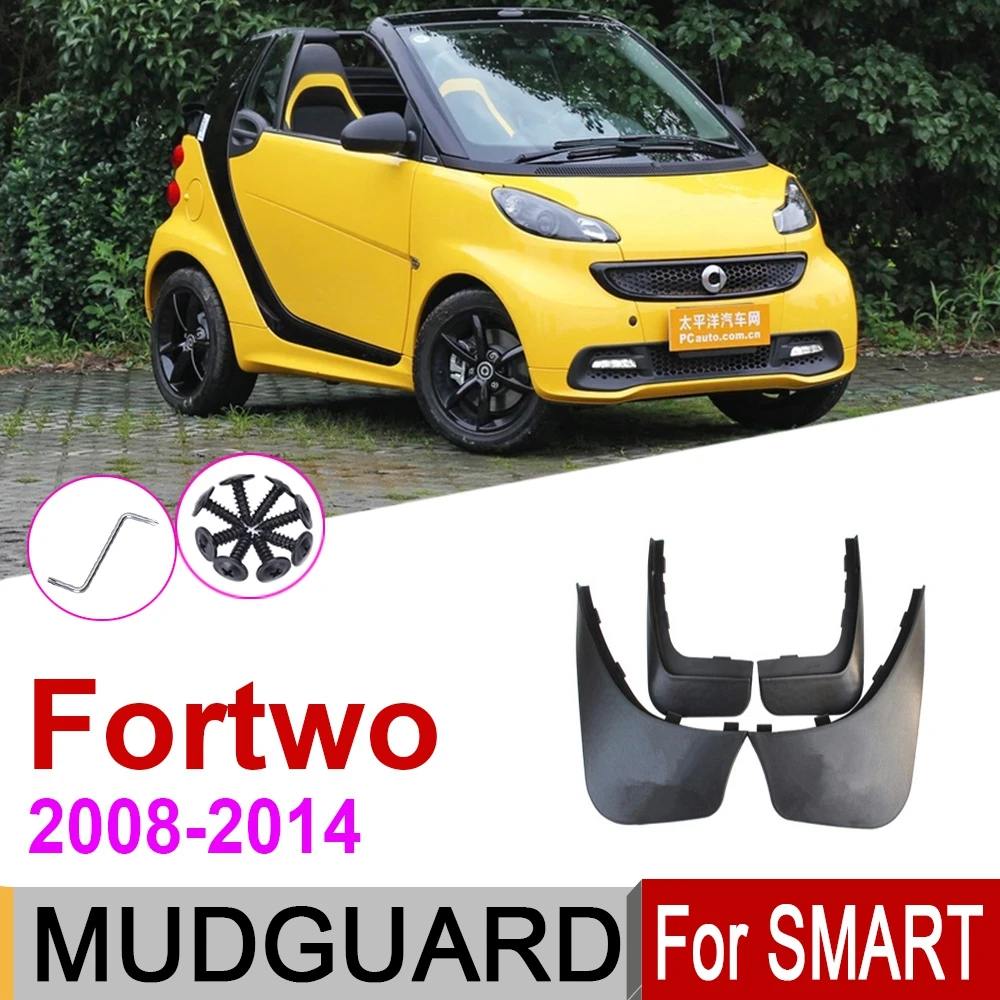 

Автомобильный брызговик для Smart Fortwo W451 451 2-го поколения 2014 ~ 2008 Брызговики от грязи аксессуары для брызговиков 2014 2013 2012 2011 2010