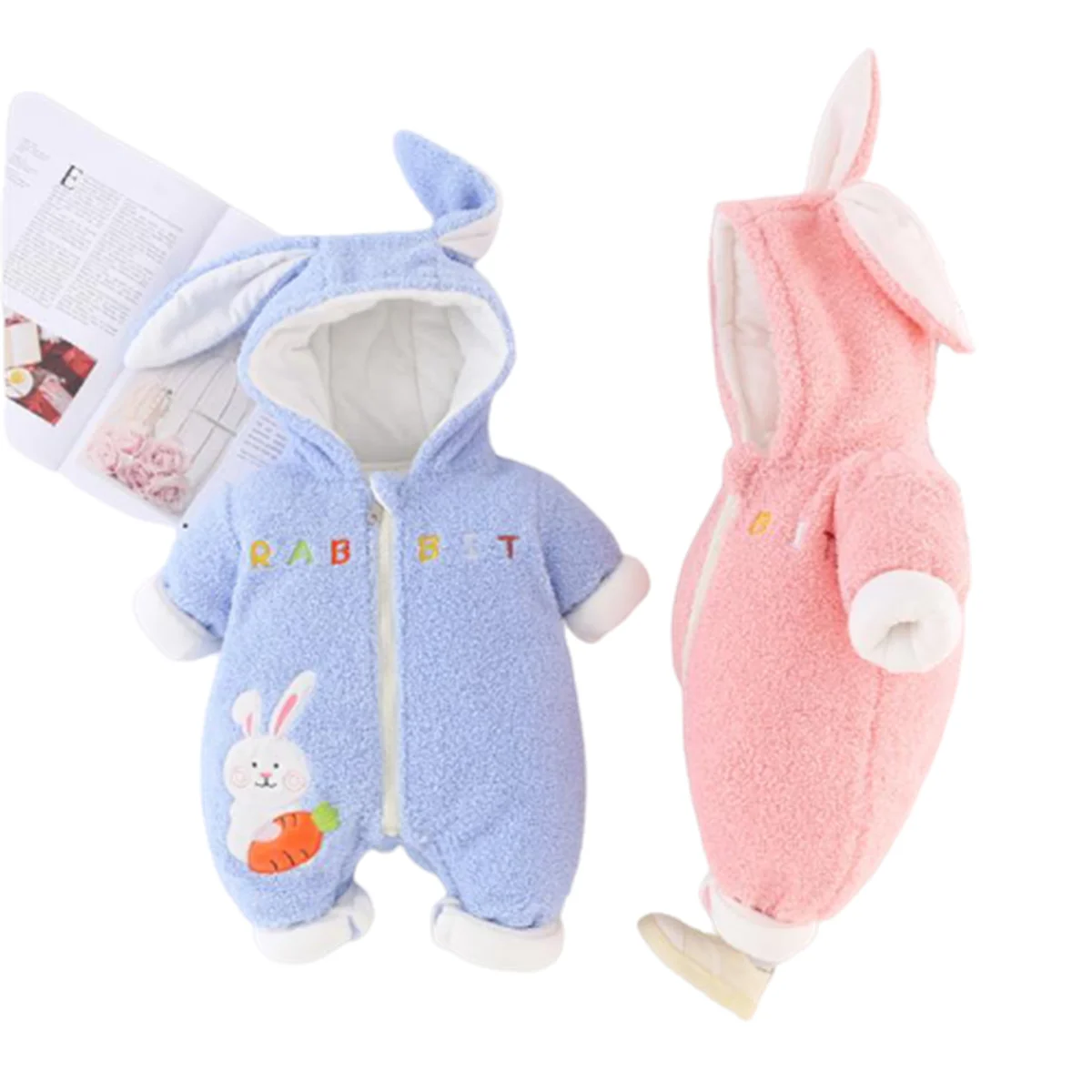 

Baby Cotton-padded Jacket Thick Wool Cotton Baby Jumpsuit for Boys and Girls In Autumn and Winter. Baby Clothes Girl