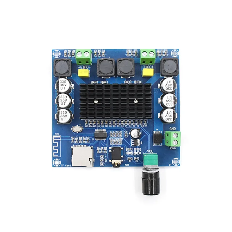 Оптовая продажа искусственный Bluetooth 5 0 TDA7498 плата цифрового усилителя 2x100 Вт