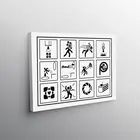 Картина Символы Портал красочная Картина на холсте, современный домашний декор комнаты